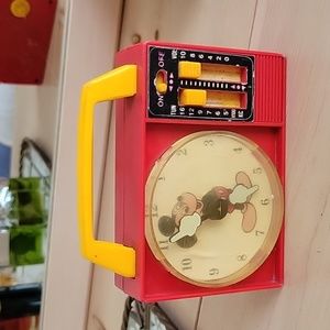Vintage Disney Ilico Pre-School Toy Musical Clock